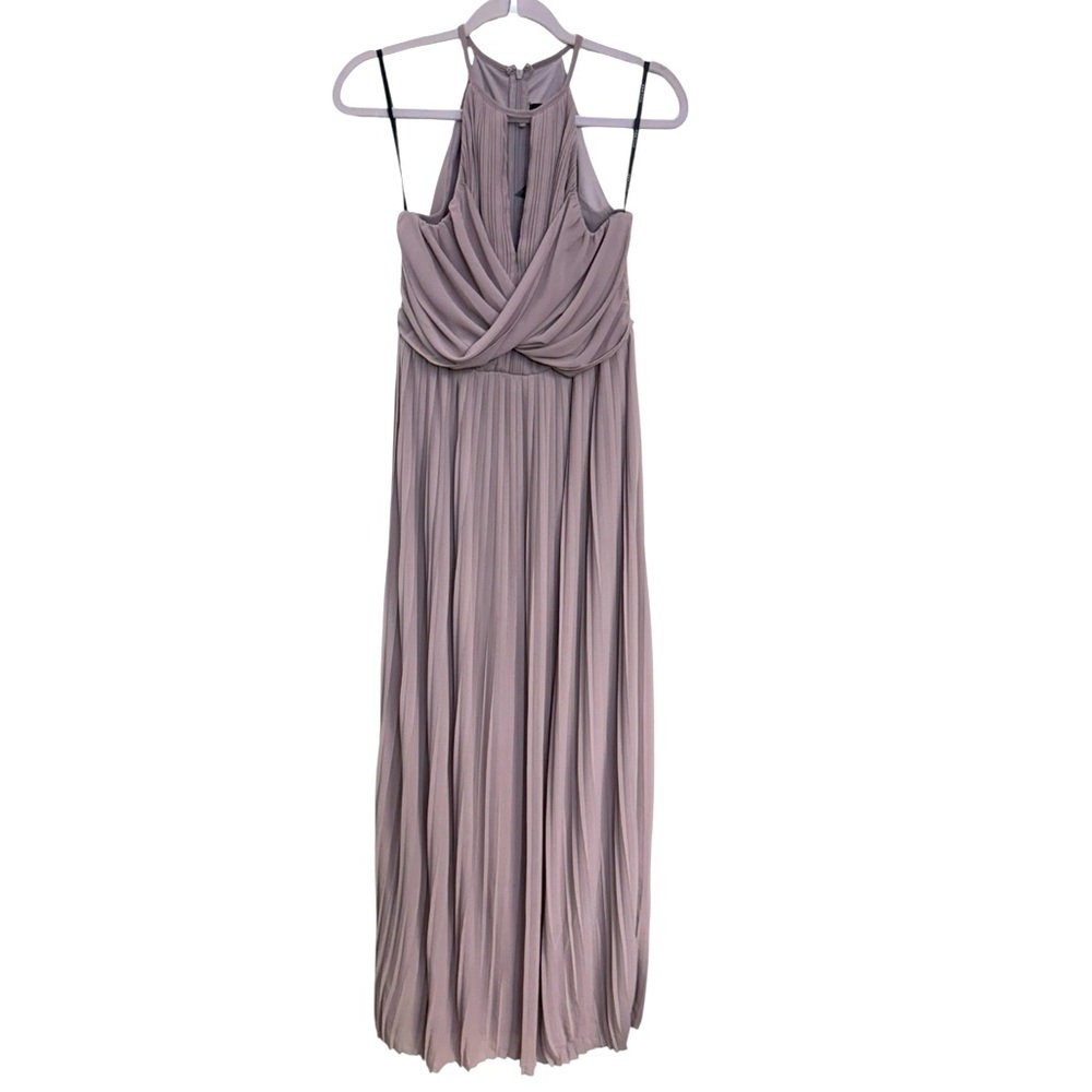 TFNC London Women’s Chic Mauve Halter Maxi Dress Size 10